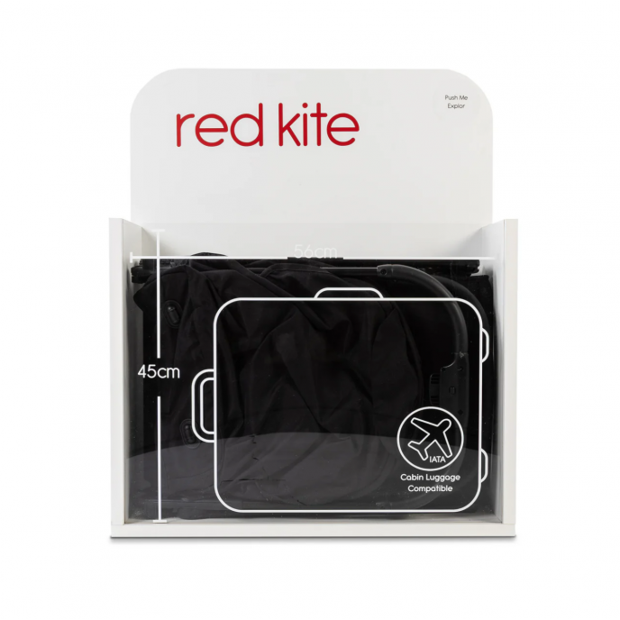 Red Kite Stroller Push Me Explor Black